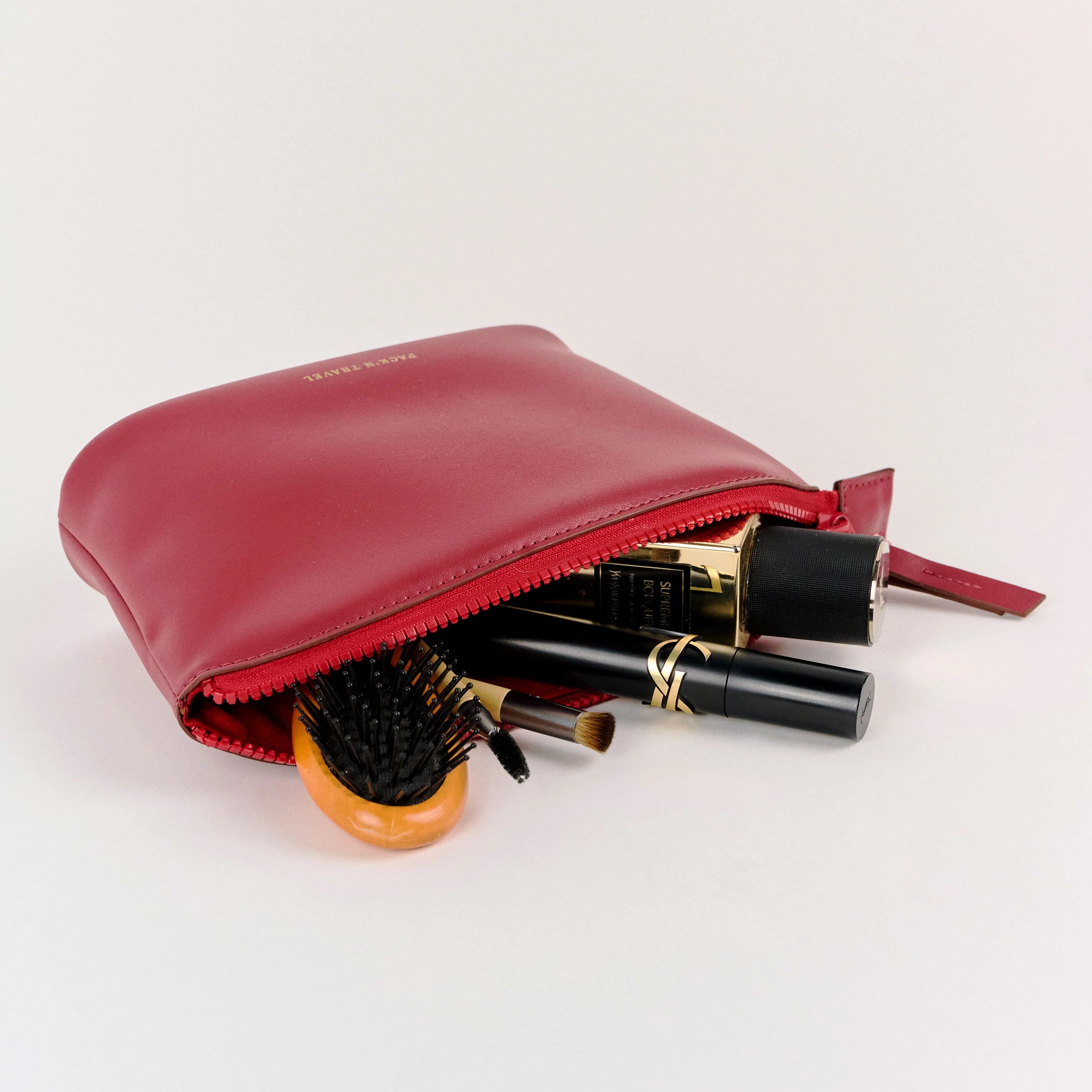 Medium Make-up Bag Cherry Red