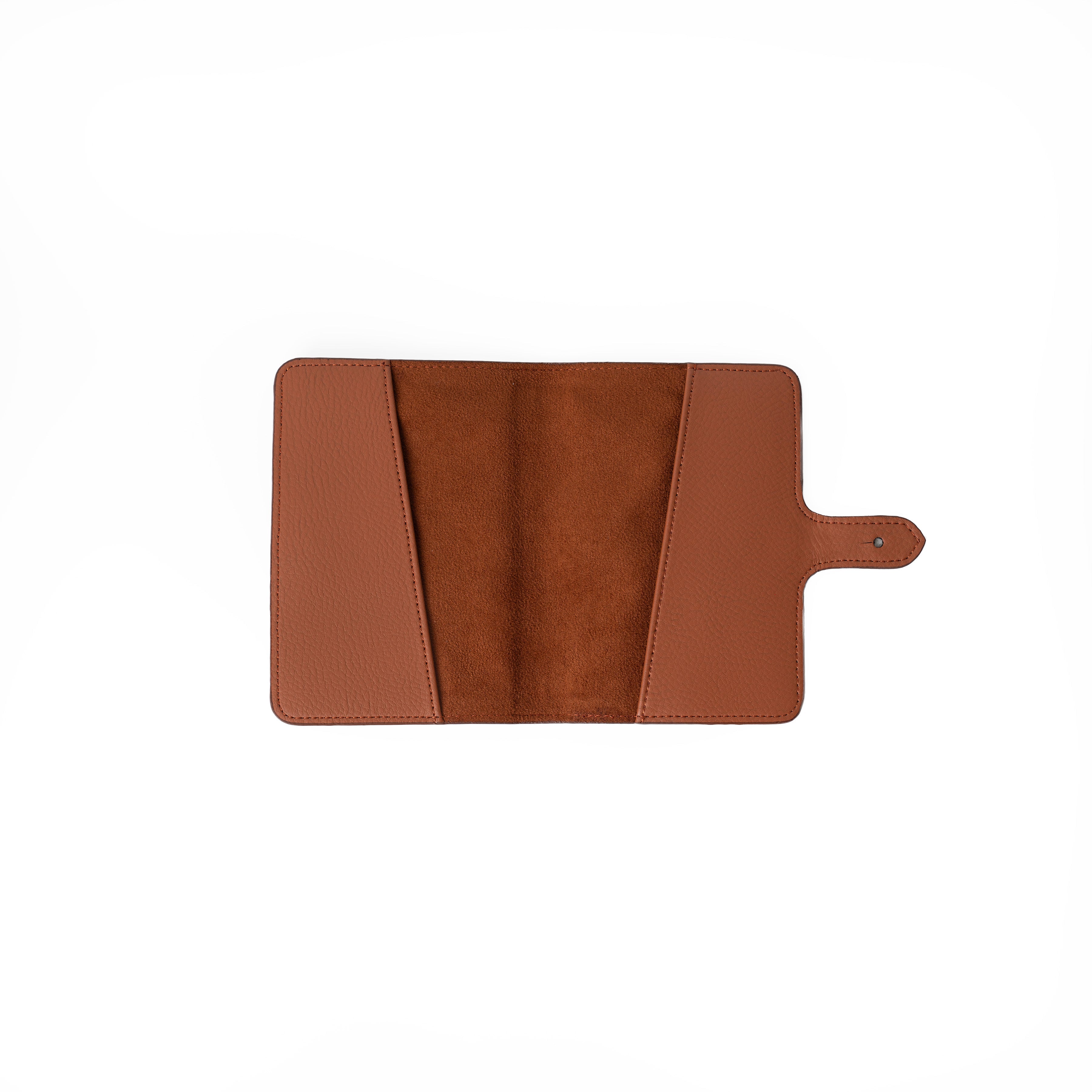 Useful terracotta passport holder designed for practical, stylish, and organised travel.