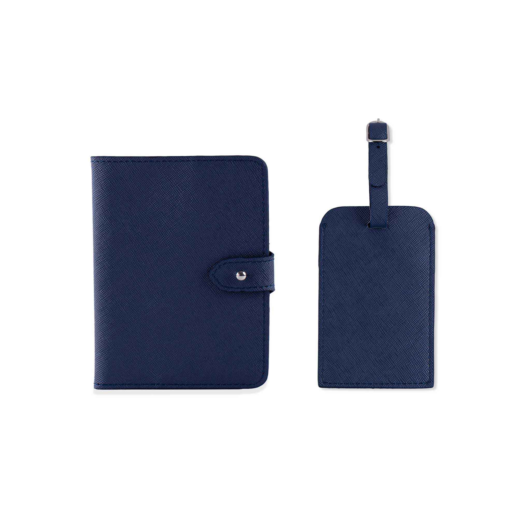 Passport Holder and Luggage Tag Dark Blue