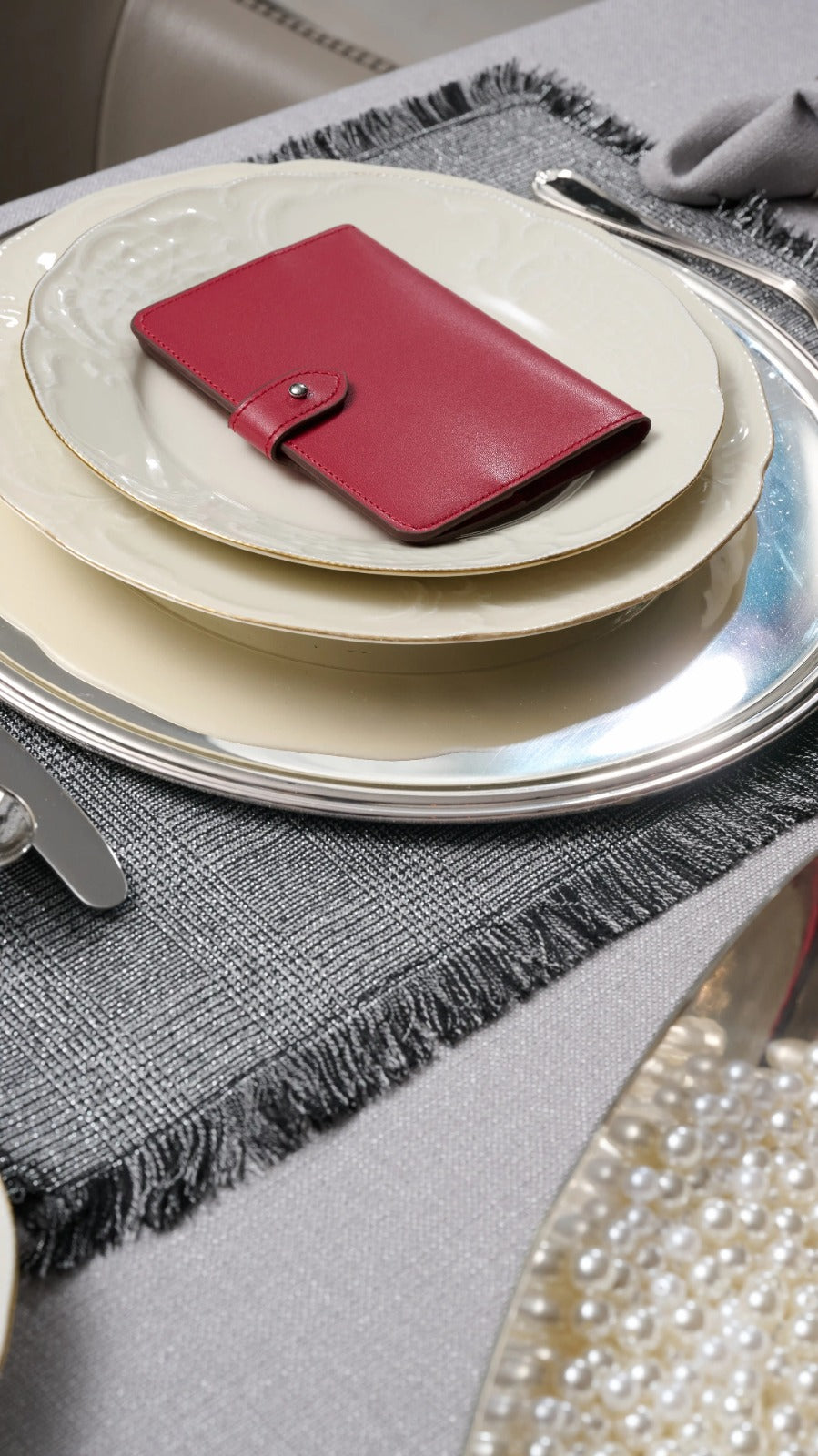 Passport Holder Cherry Red