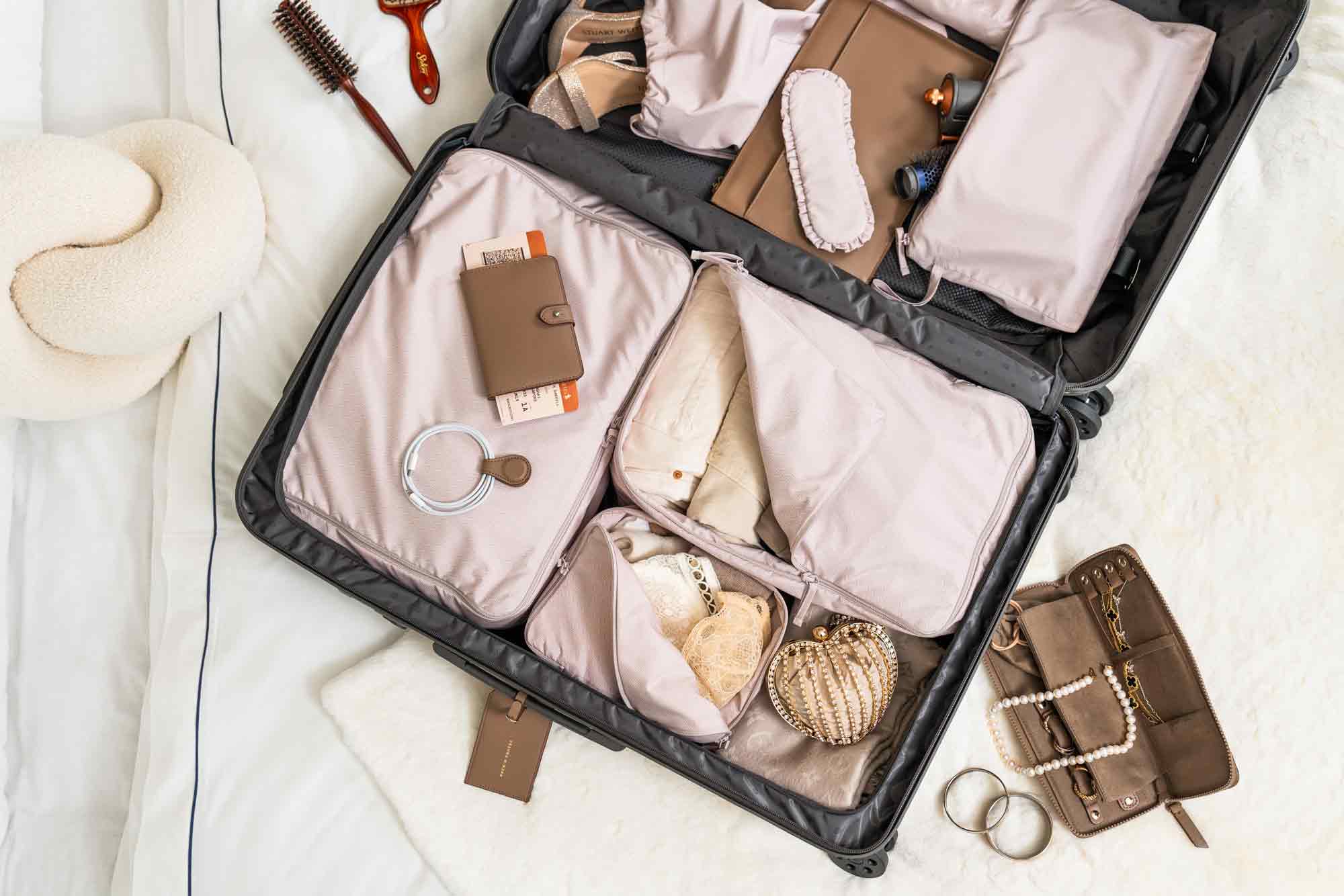 Jewellery Wallet Beige