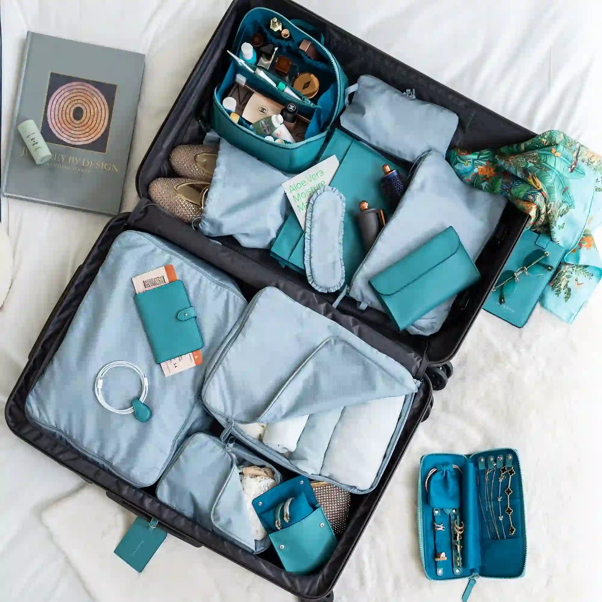 Chic vegan leather travel products in Niagara set crafted for fashionable and modern use.