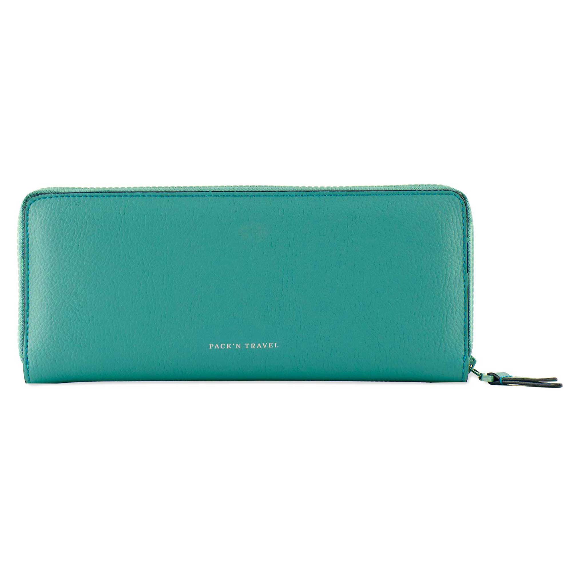 Durable vegan leather Pack’n Travel wallet crafted for secure travels.