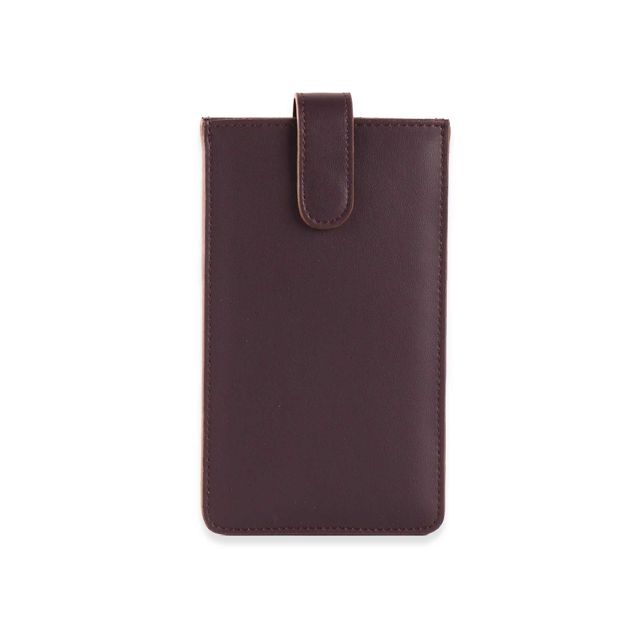 Luxury deep plum vegan leather glasses case combining elegance and safety.