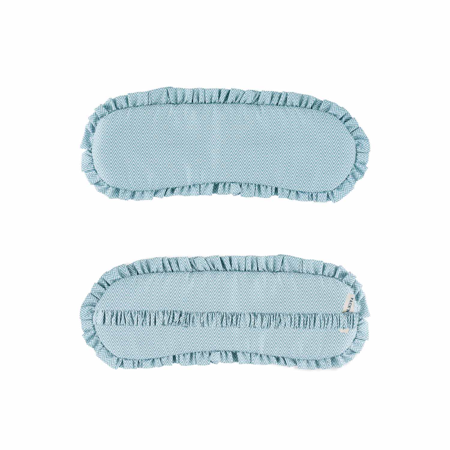 Luxury green vegan leather sleep mask offers comfort and elegance in restful design.