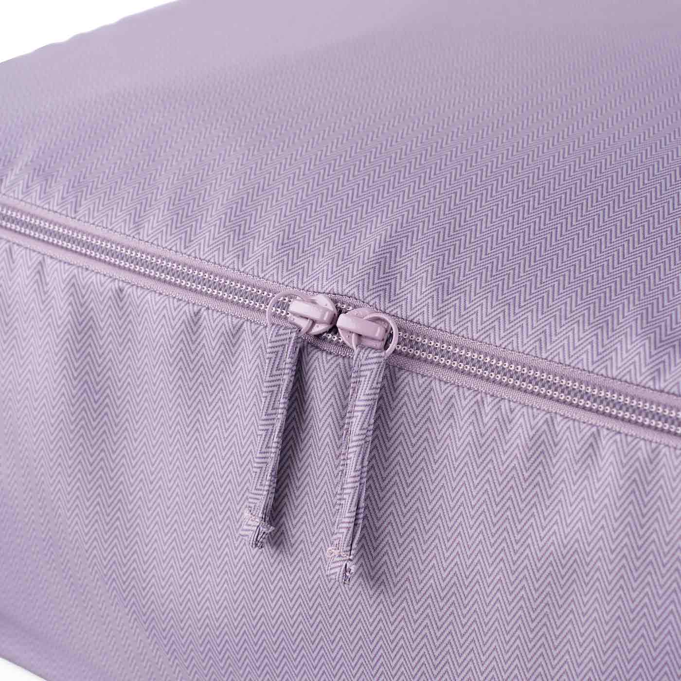 Luxury purple vegan leather luggage organiser for elegant, organized travel gear.