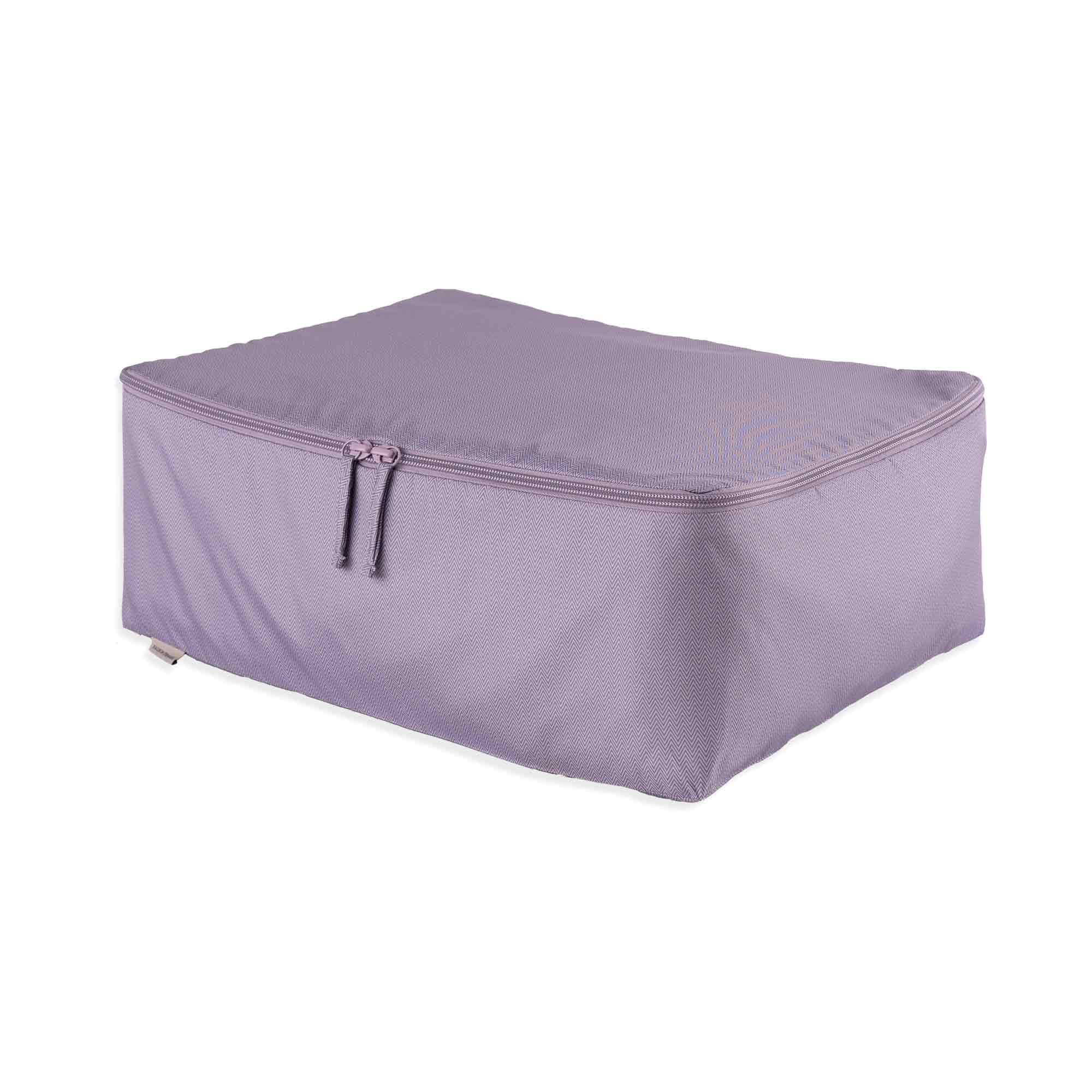 Luxury vegan leather purple luggage organiser made to impress and organize with ease.