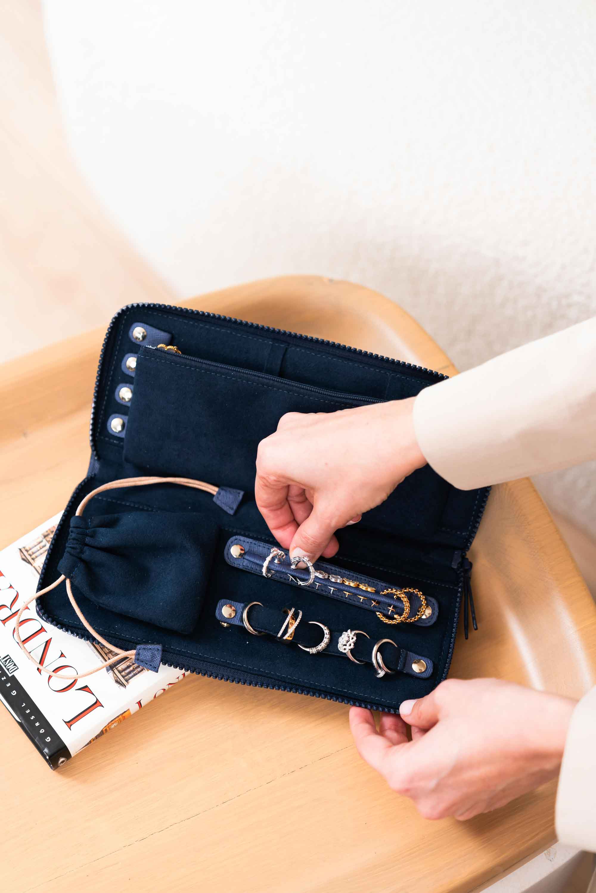Jewellery Wallet Dark Blue