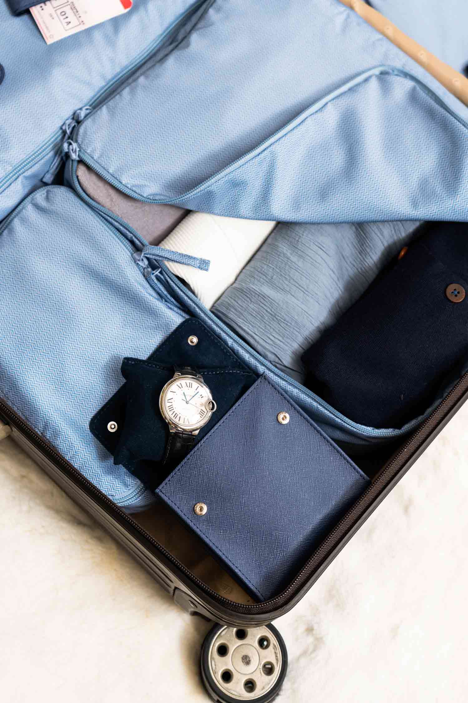 Single Watch Case Dark Blue