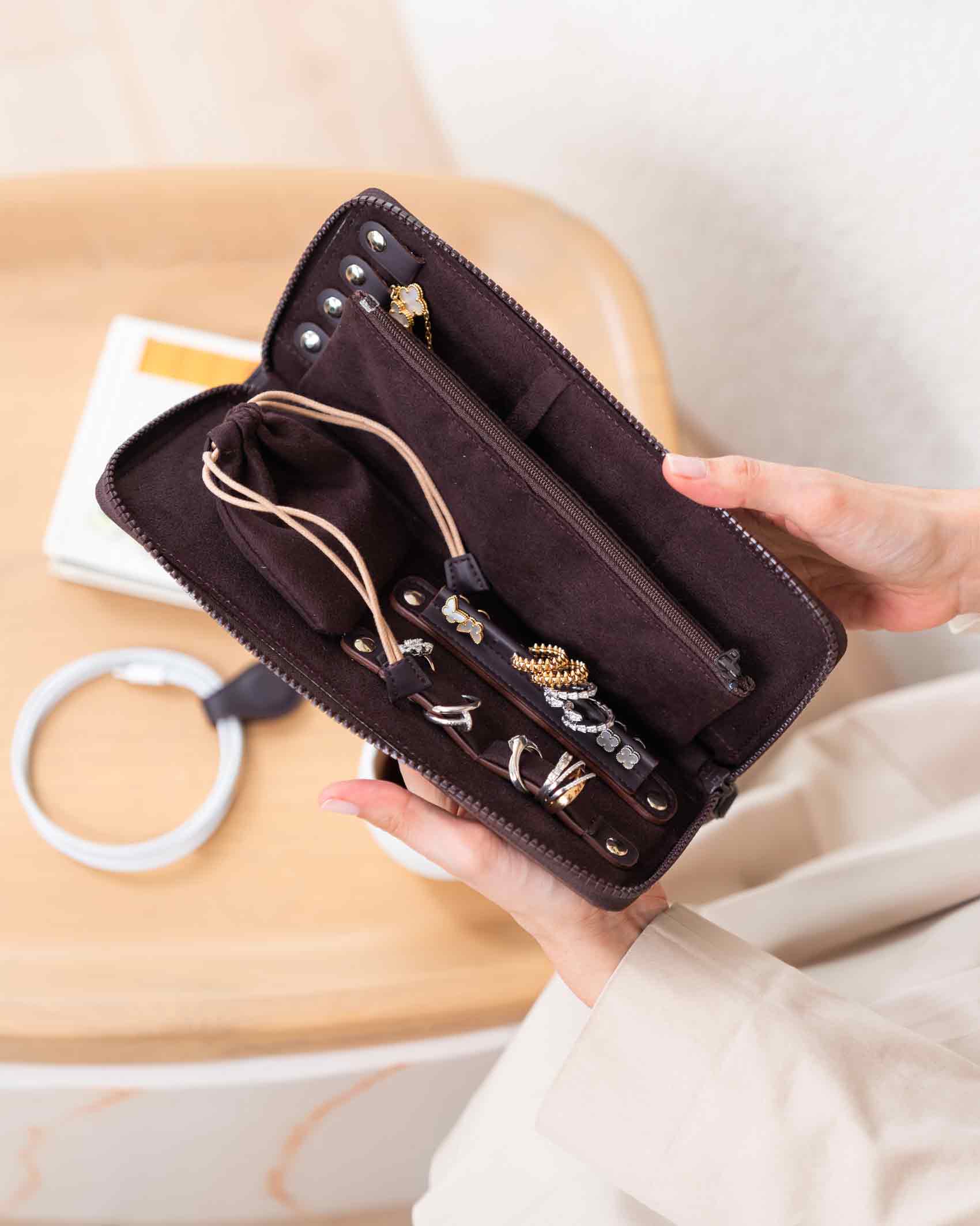 Jewellery Wallet Deep Plum