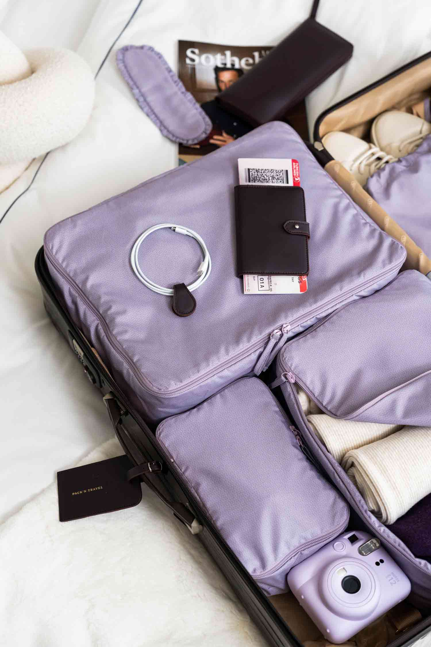 Luggage Organiser Purple
