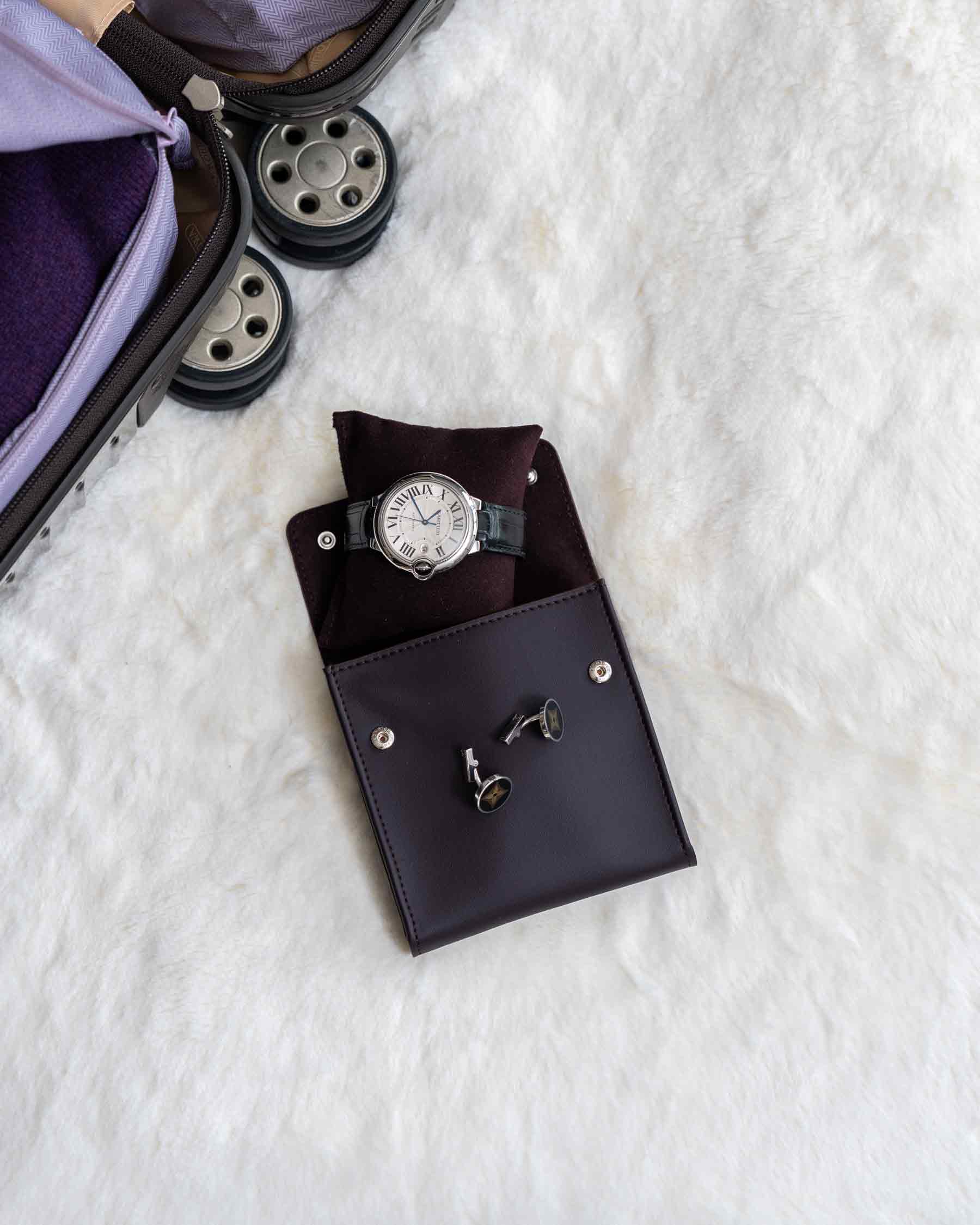 Single Watch Case Deep Plum
