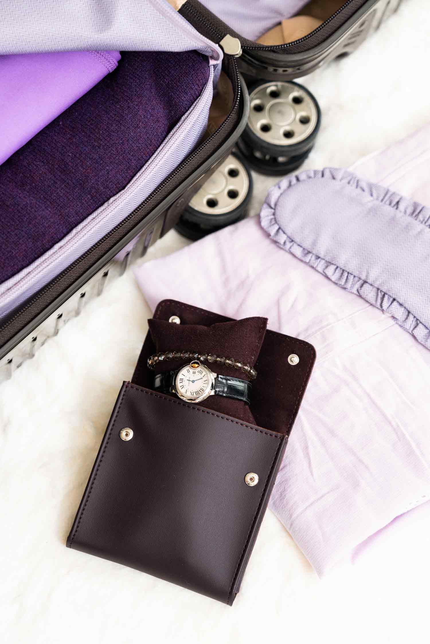 Single Watch Case Deep Plum