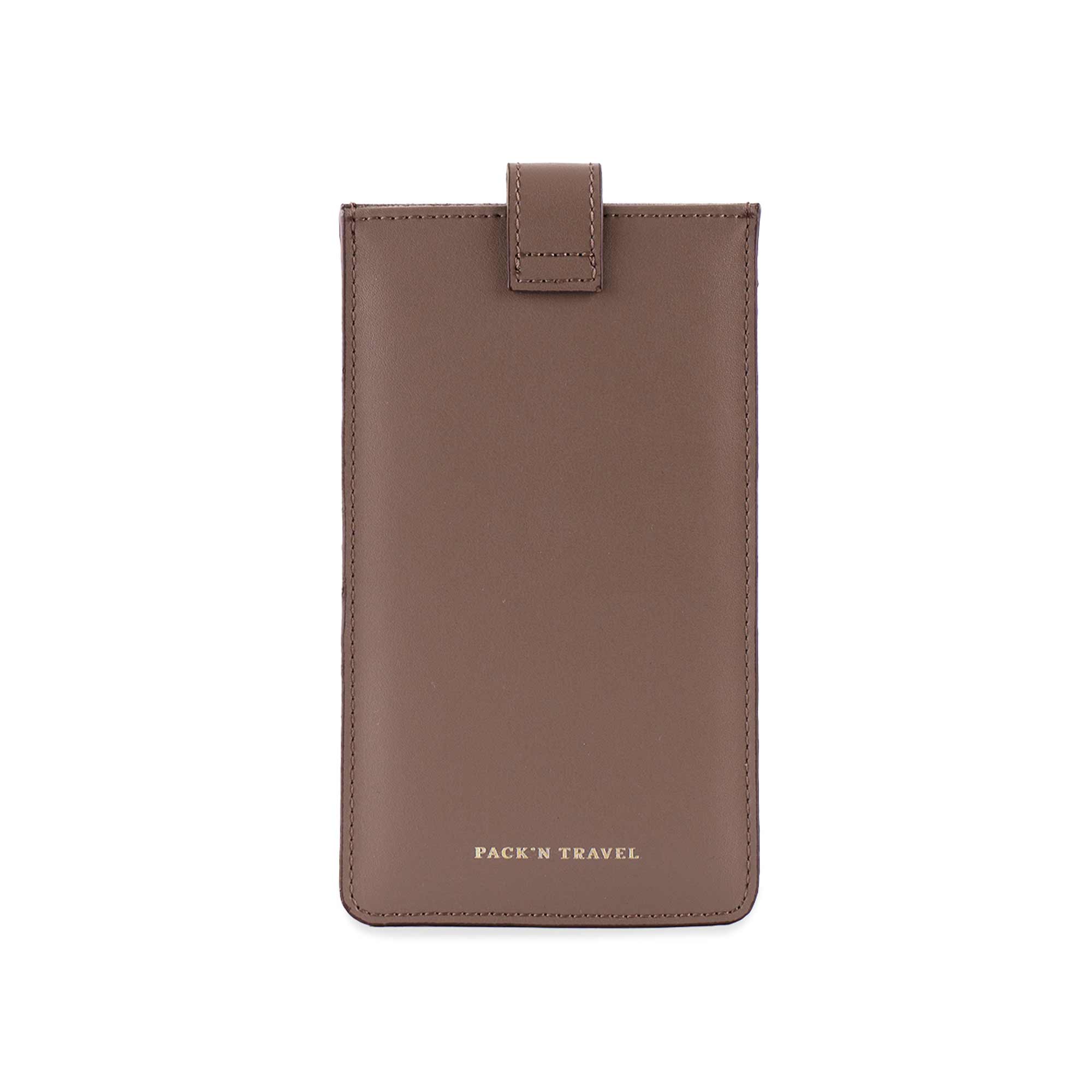 Practical beige vegan leather glasses case ideal for everyday use in style.