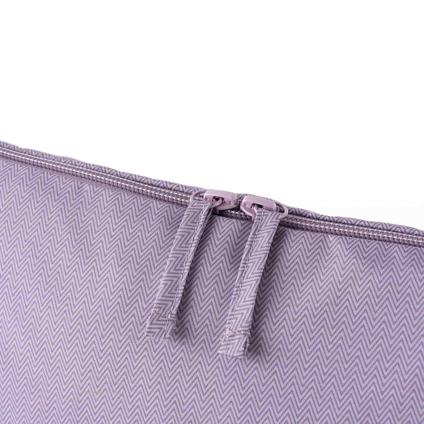 Purple vegan leather luxury luggage organiser that elevates your packing experience.