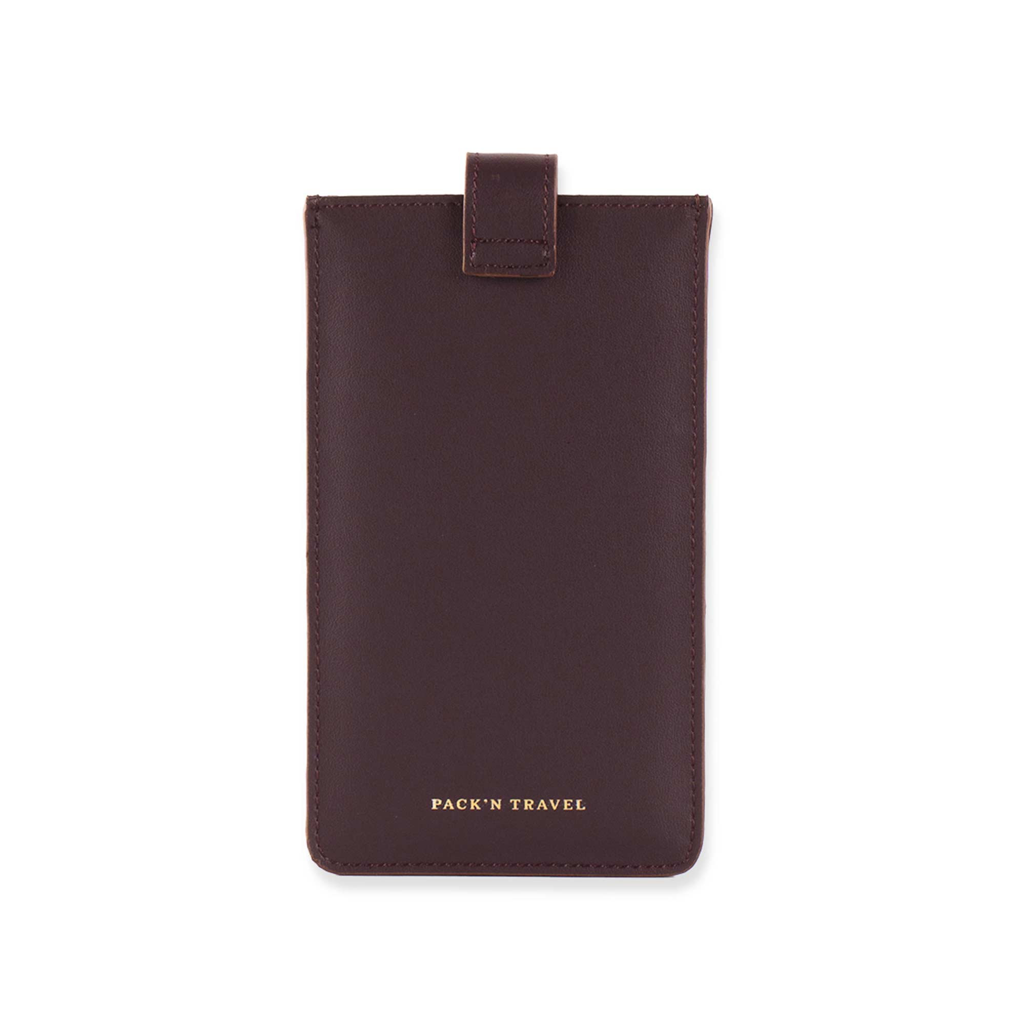 Stylish deep plum vegan leather glasses case designed for modern users.