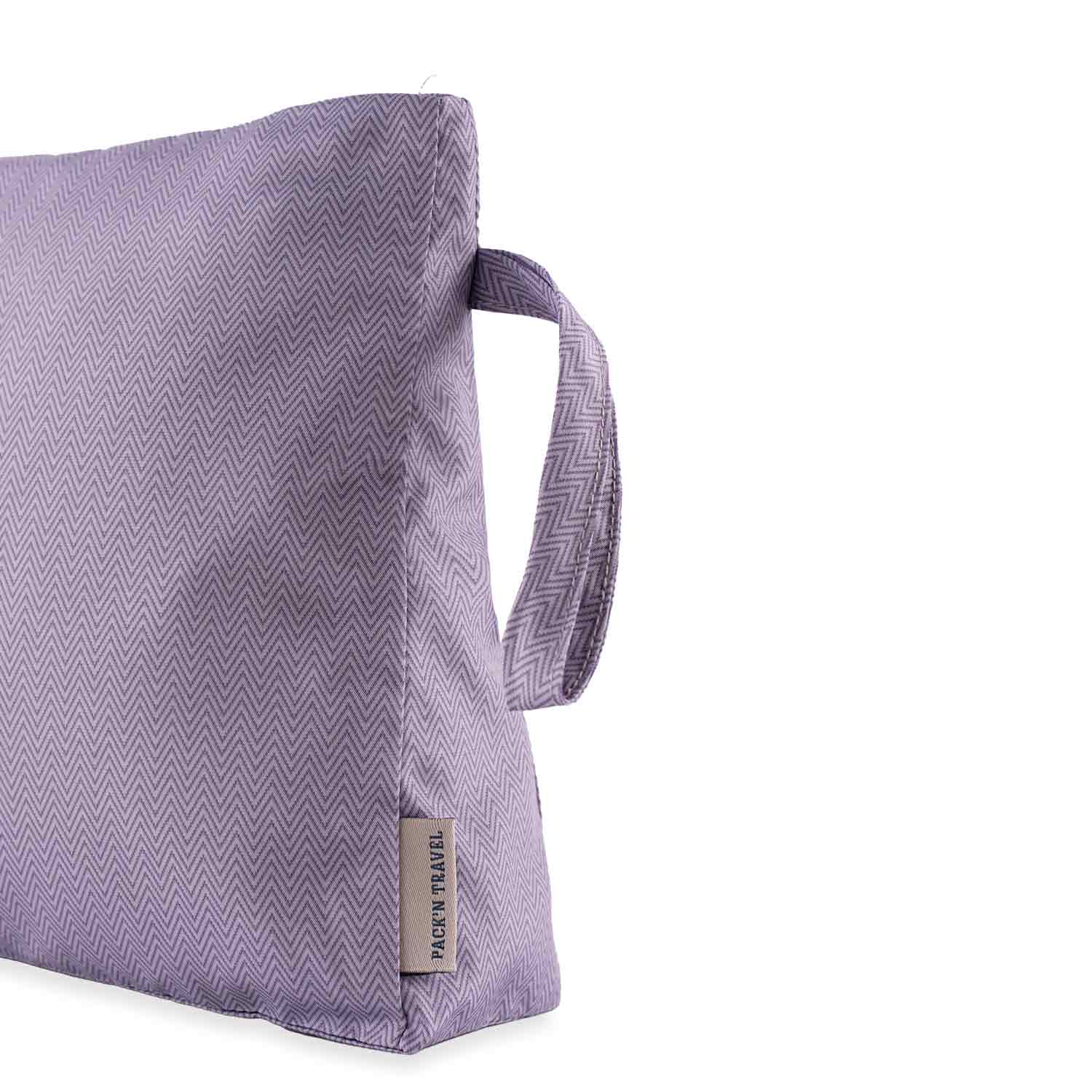 Stylish purple vegan leather luggage organiser designed for modern organization.