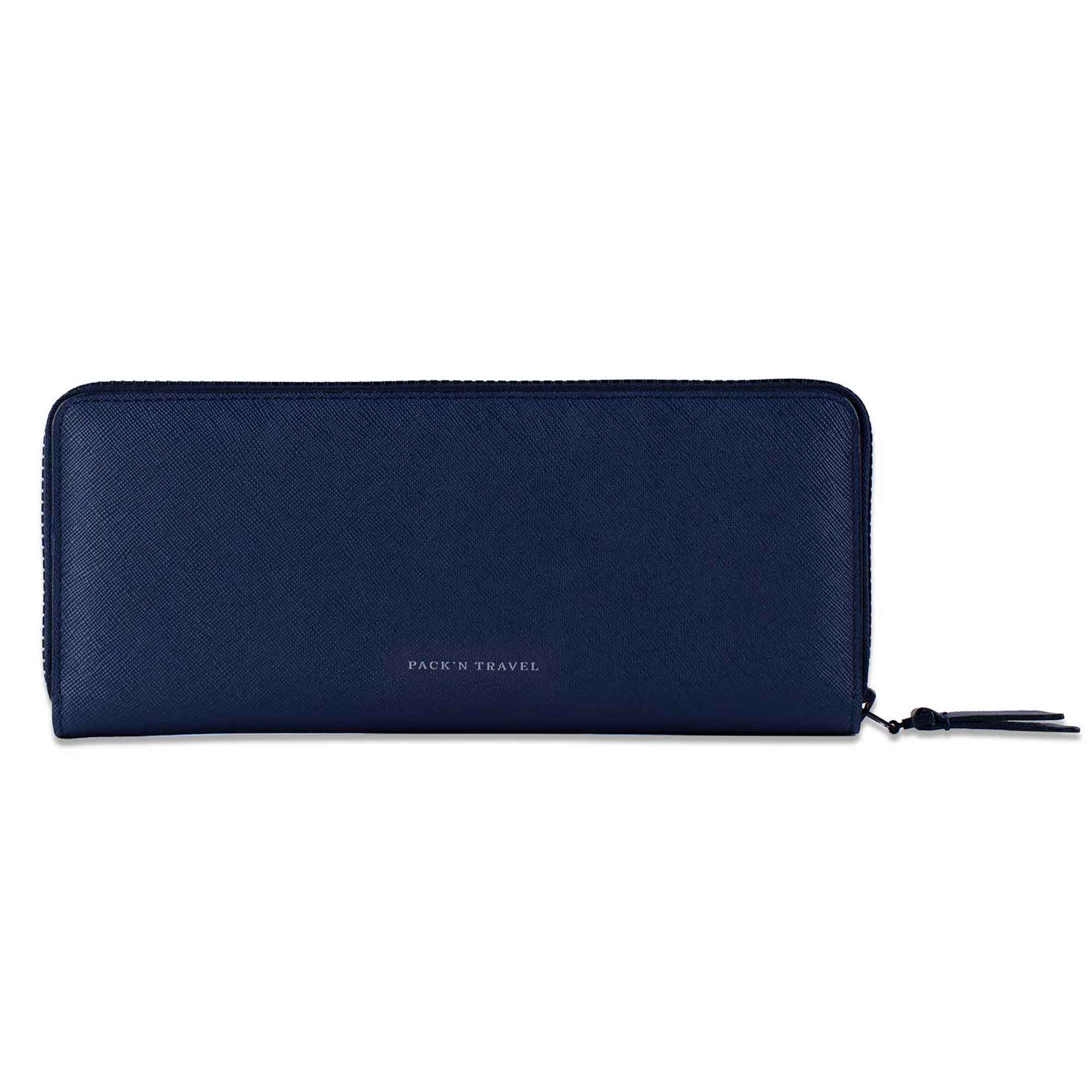Stylish vegan leather Pack’n Travel wallet for neat accessory storage.
