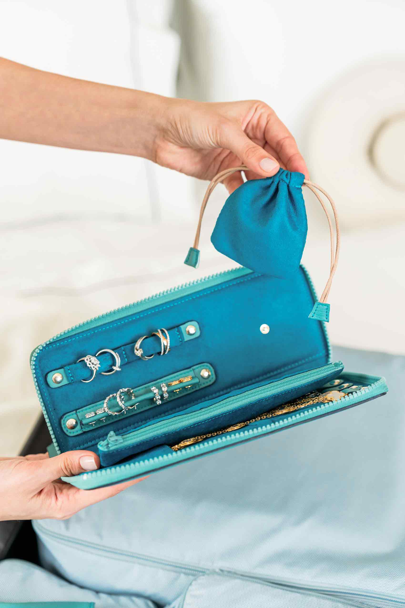 Jewellery Wallet Turquoise