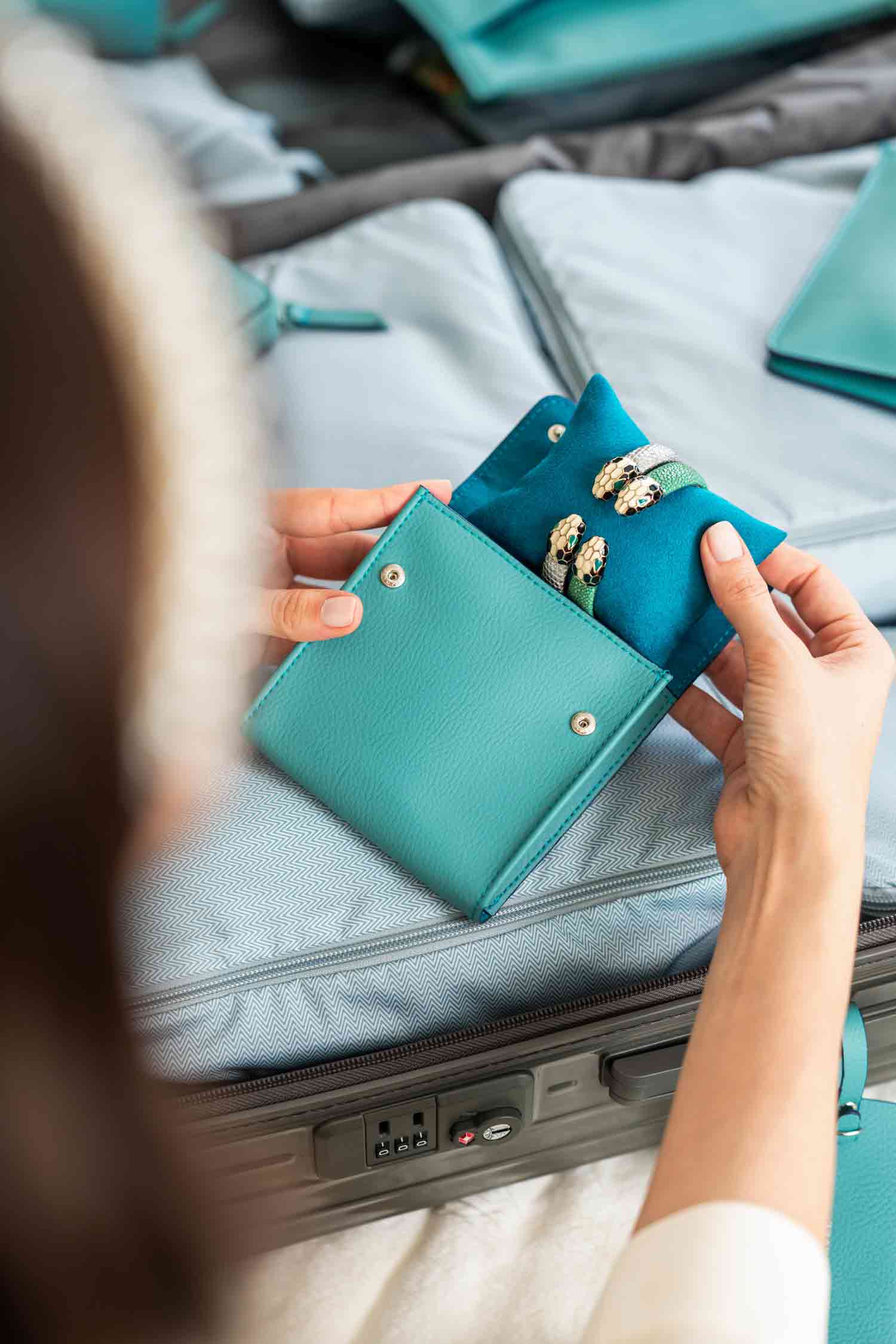 Single Watch Case Turquoise