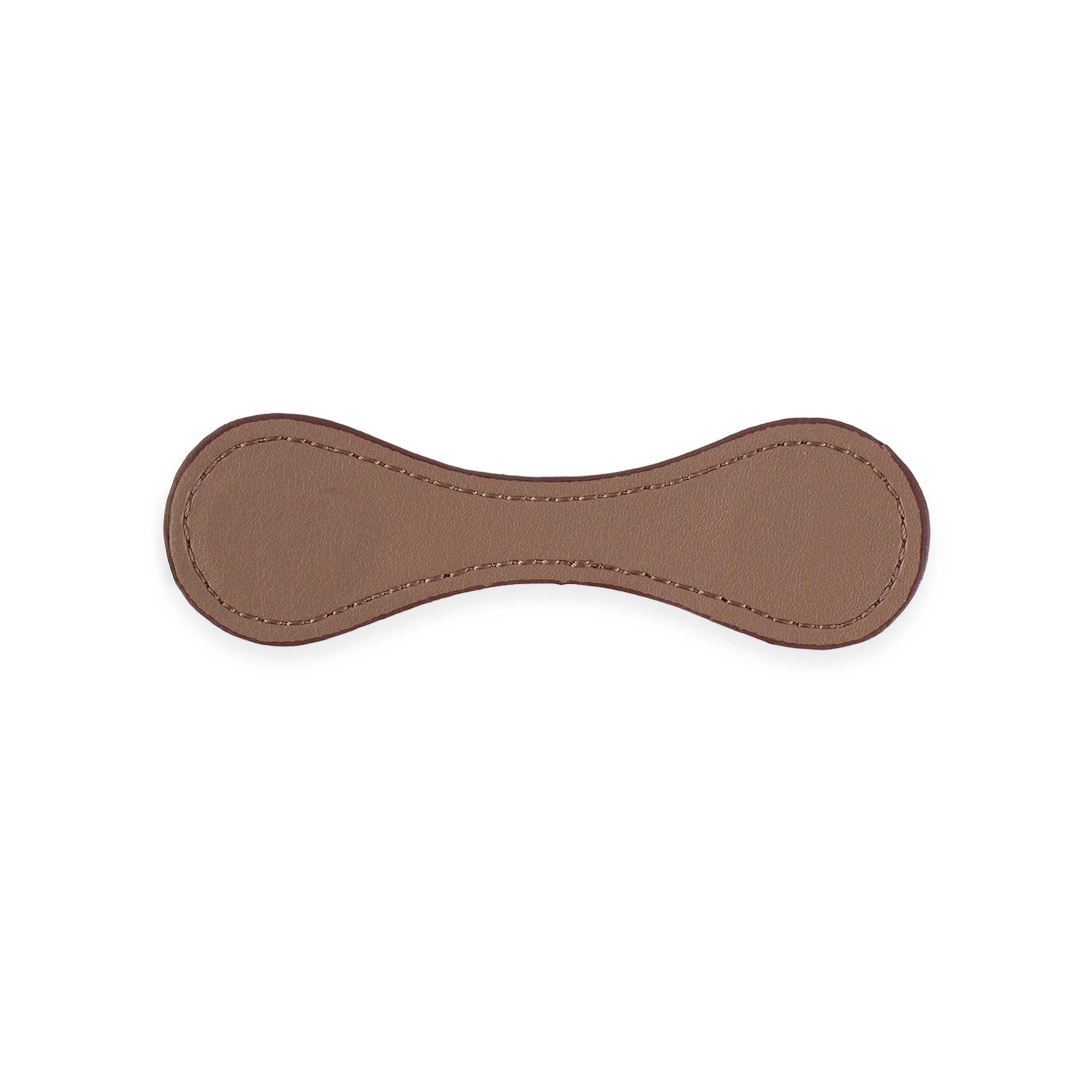 Useful beige vegan leather cable tie, perfect for neat and sustainable organisation.