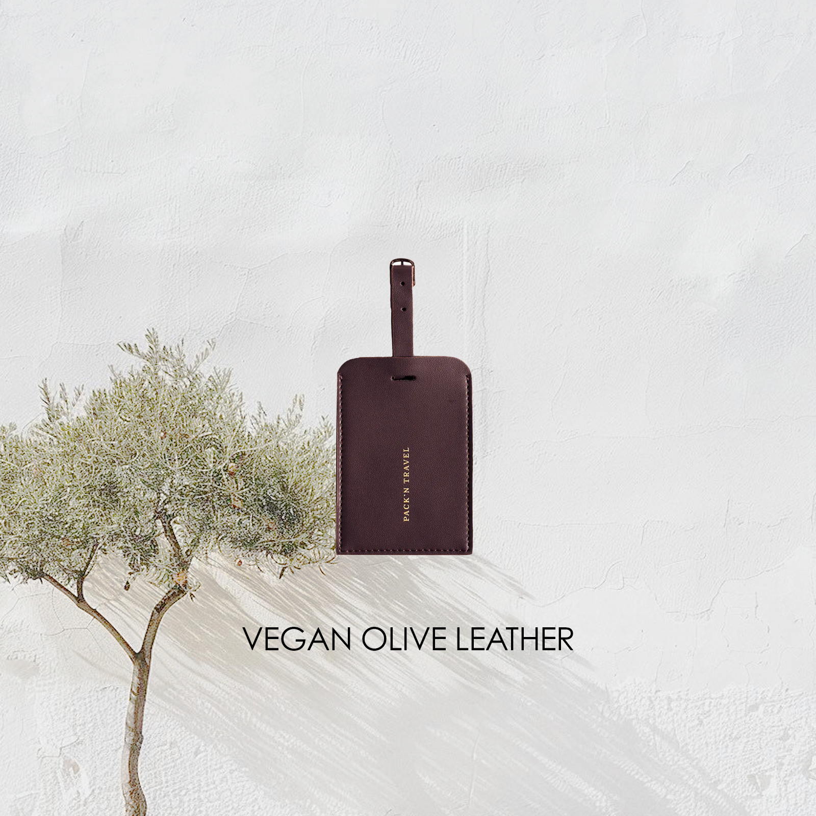 Luggage Tag Deep Plum