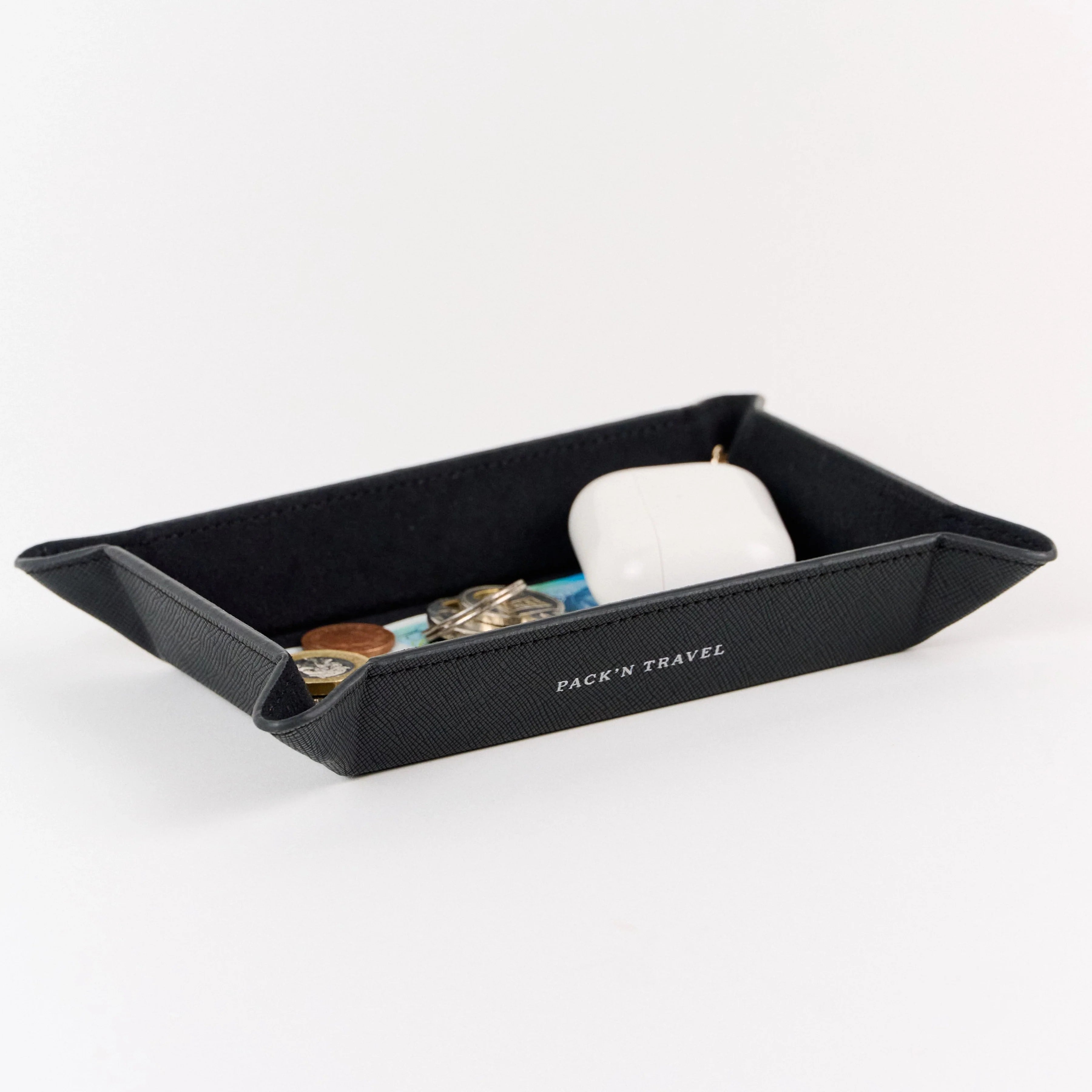 Leather Tray Black