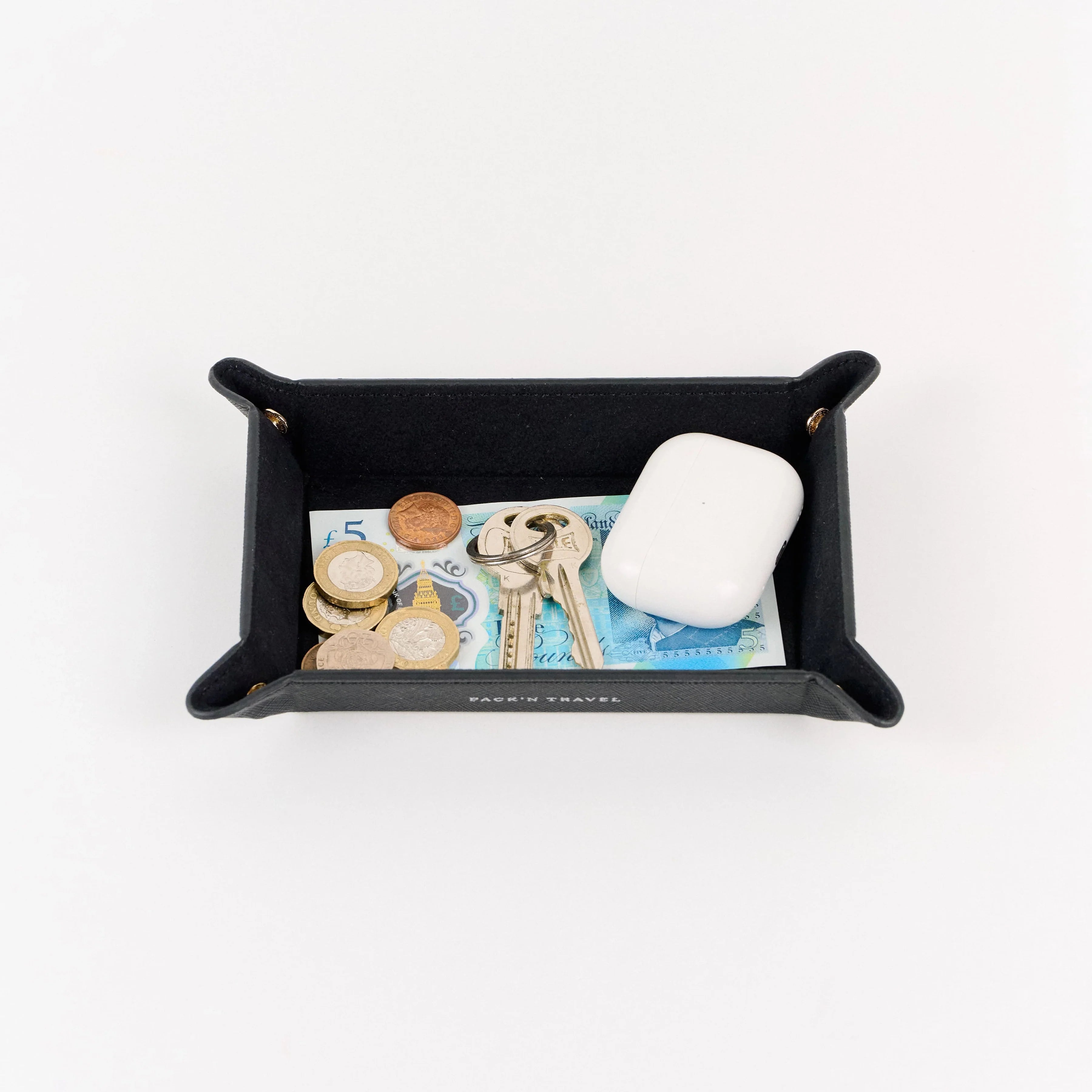 Leather Tray Black