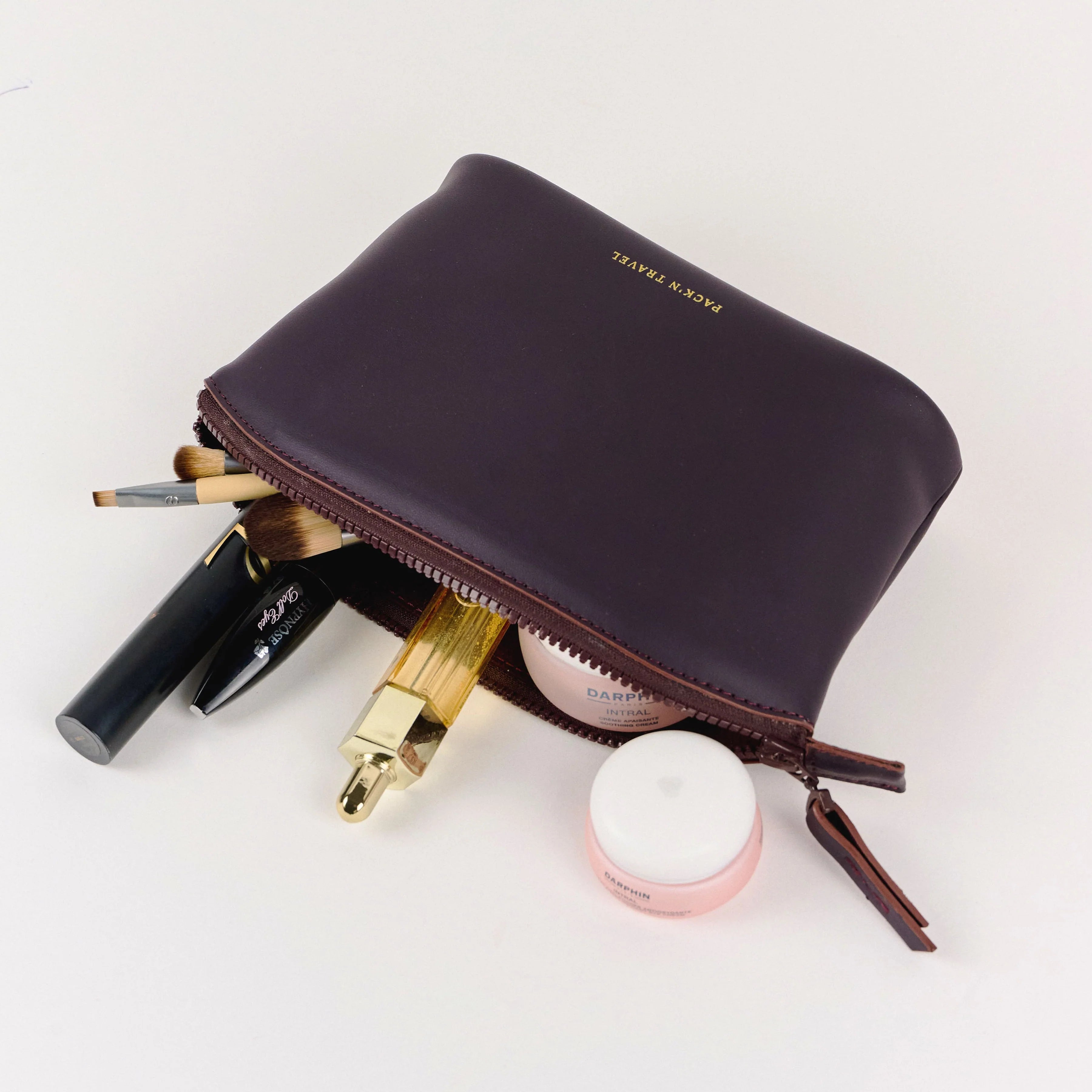 Medium Make-up Bag Deep Plum
