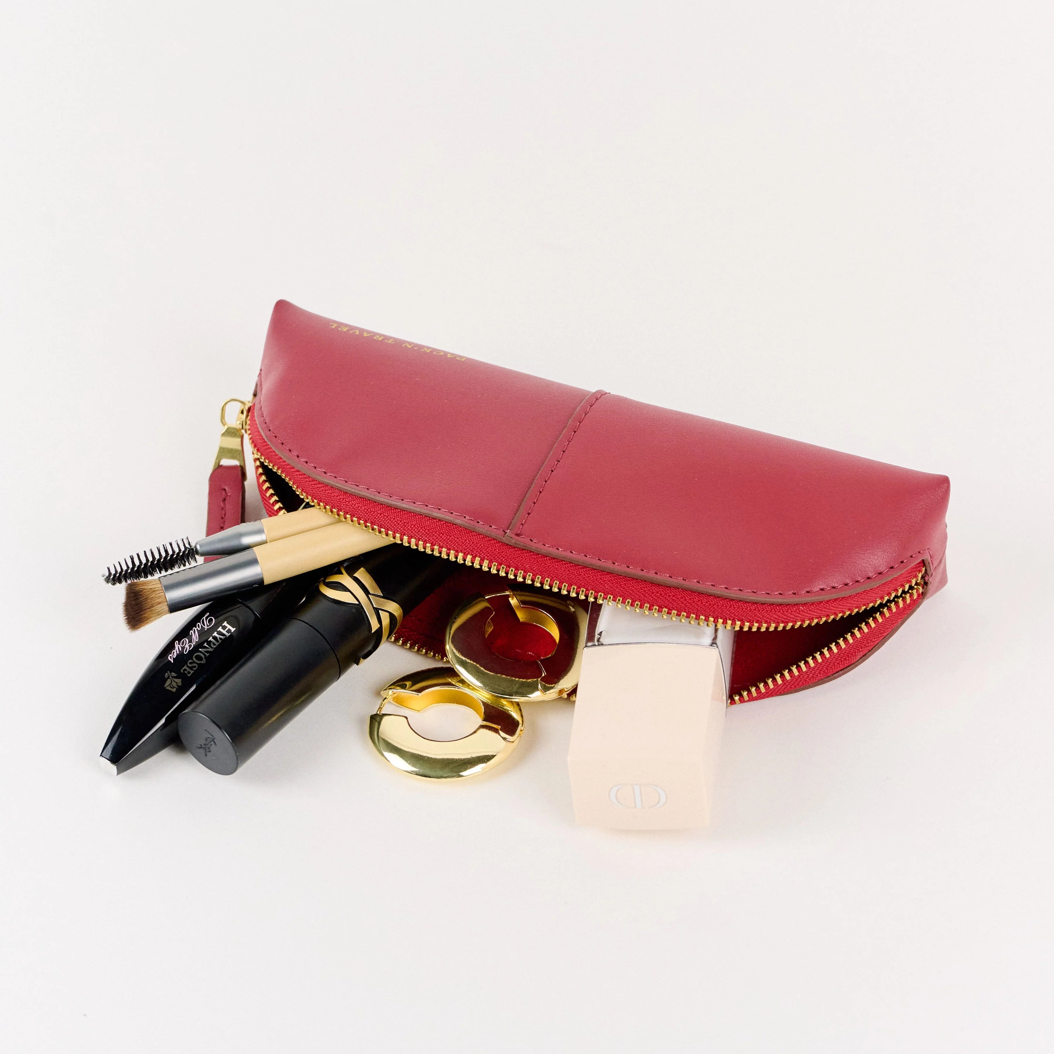 Mini Make-up Bag Cherry Red