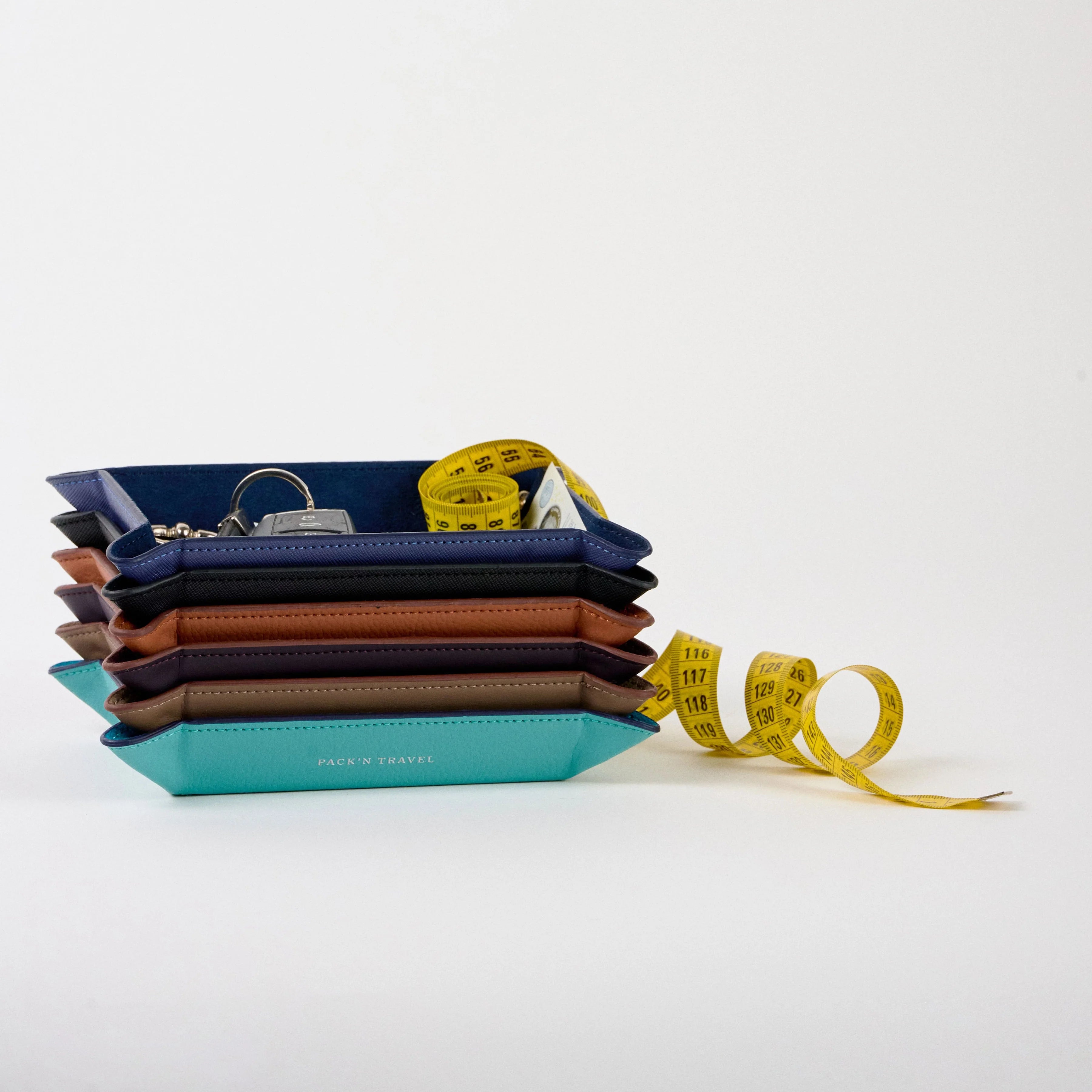 Leather Tray Beige