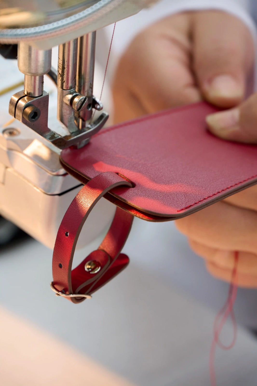 Luggage Tag Cherry Red