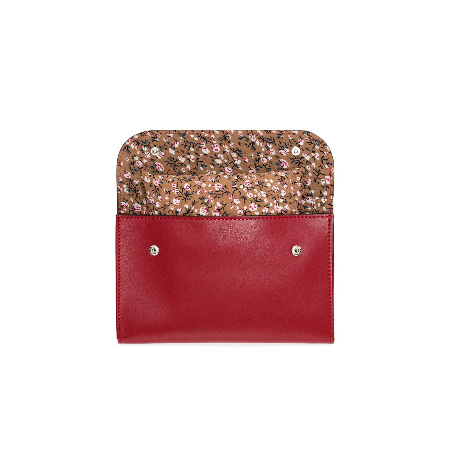 Double Watch Case Cherry Red | Floral Print