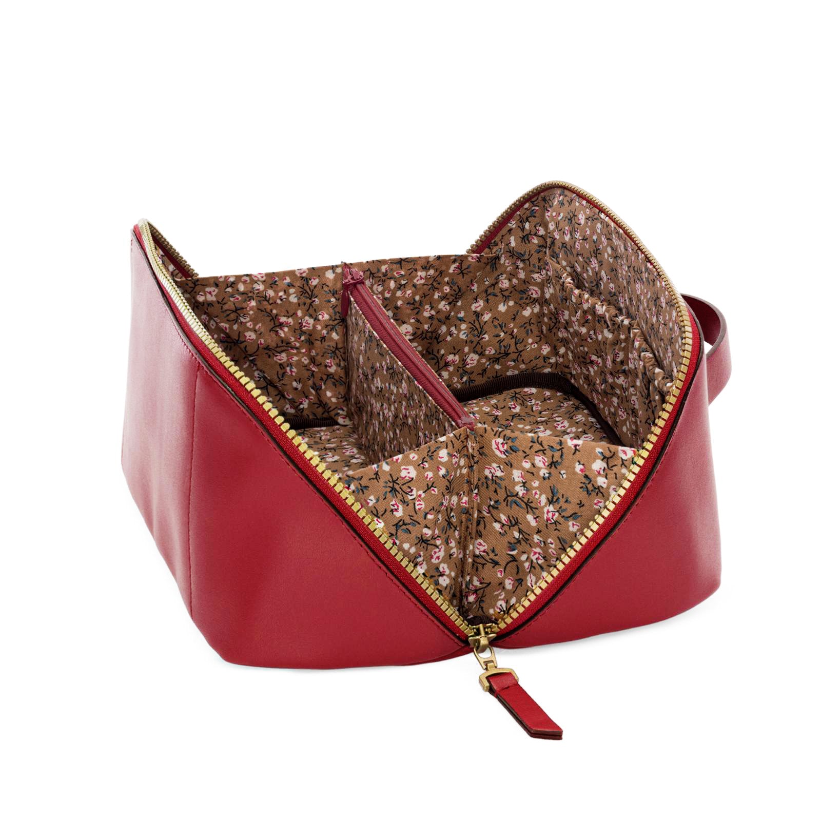 Make-up Bag Cherry Red Christmas