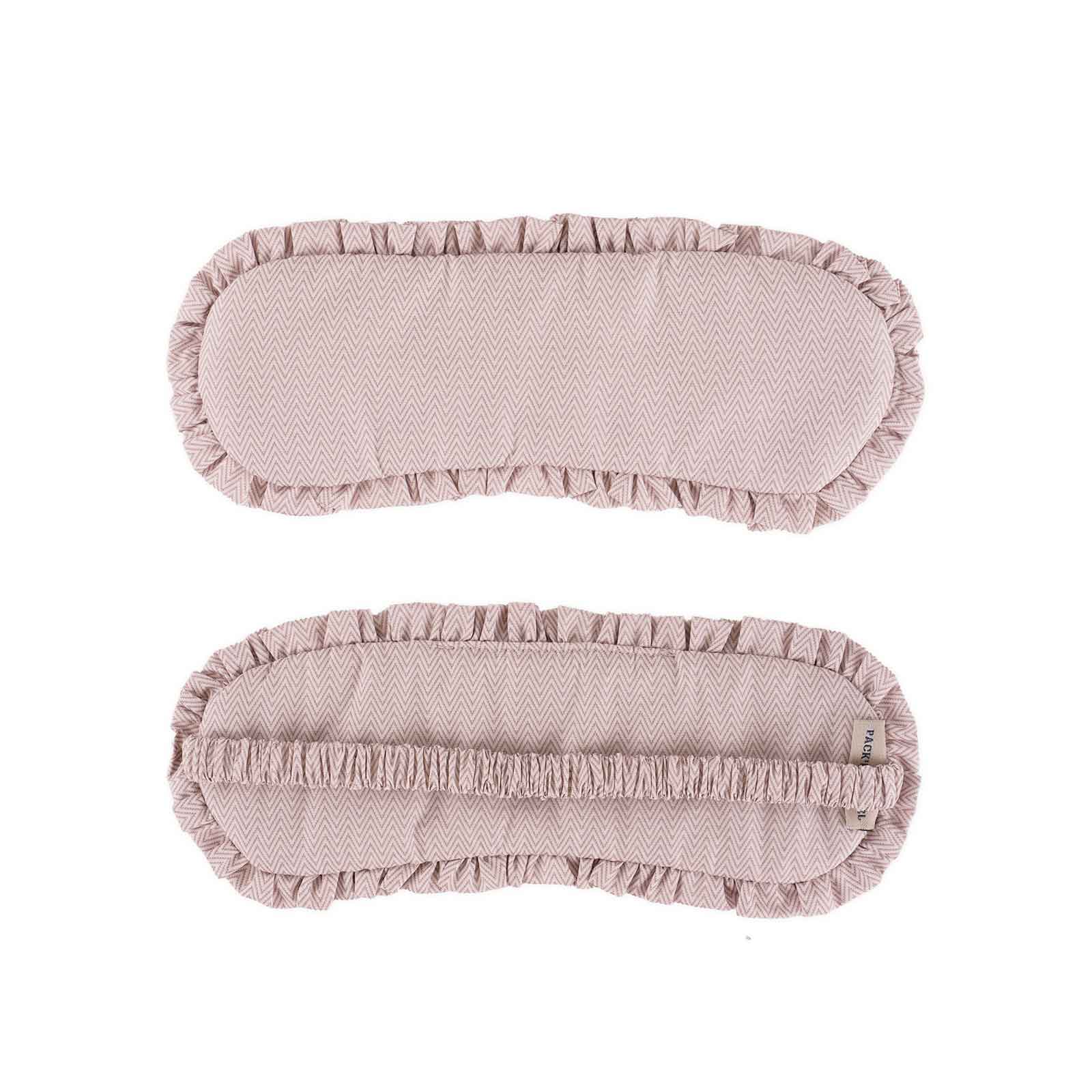 Luxury beige vegan leather sleep mask designed for peaceful and stylish rest.