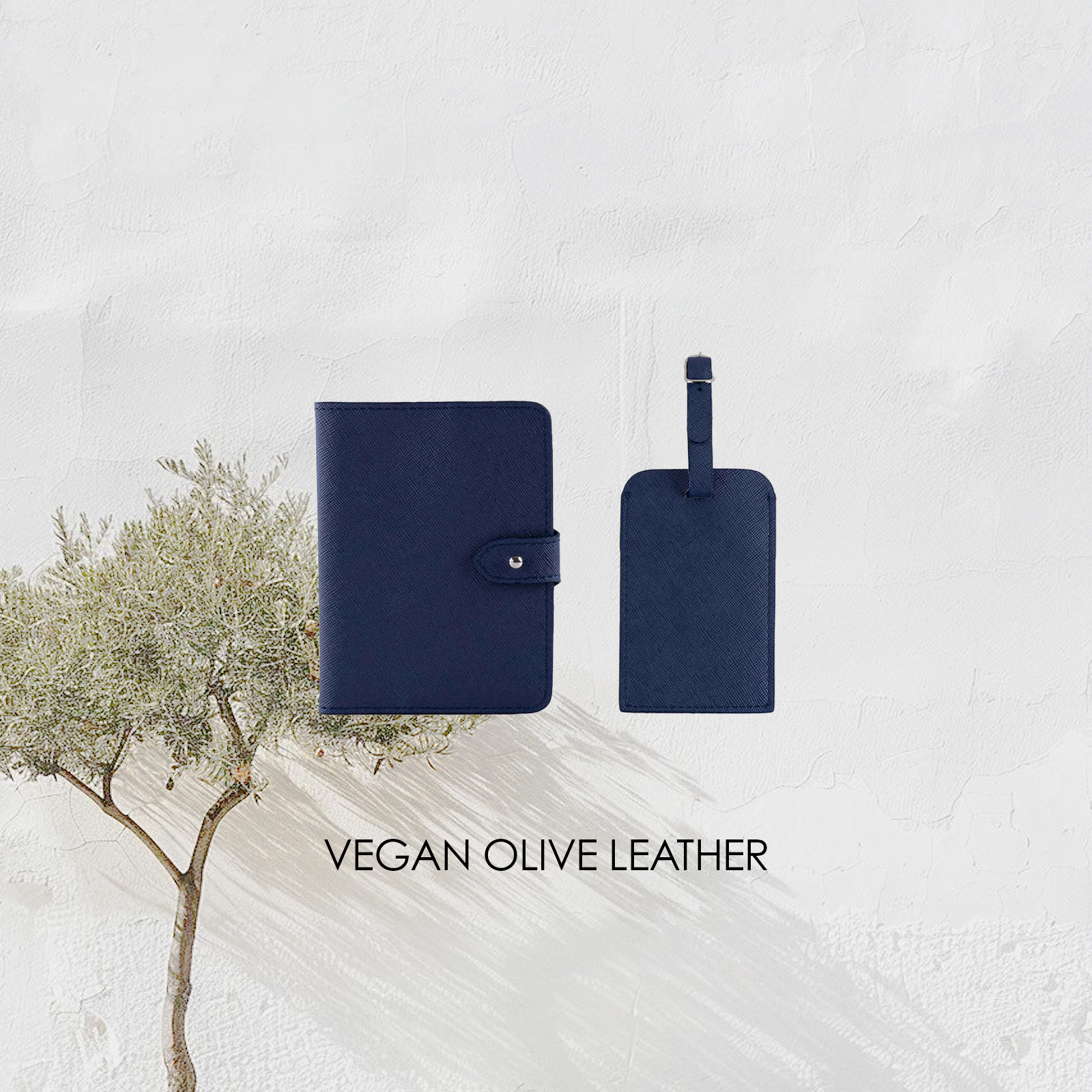 Passport Holder and Luggage Tag Dark Blue