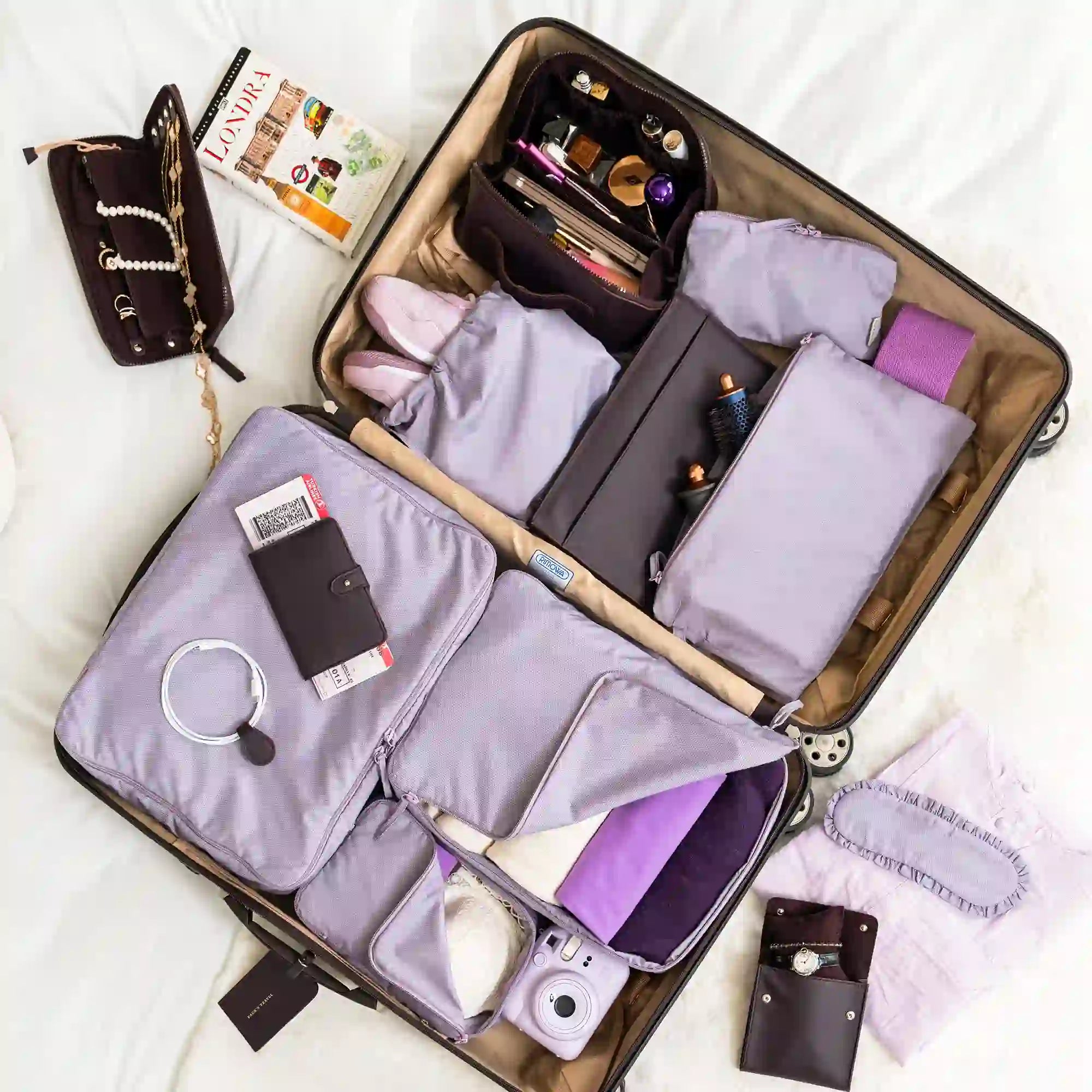 Trendy vegan travel accessories from Valensole experience crafted for fashionable travellers.